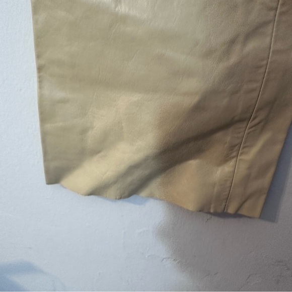 Theory Tan Beige Leather Pants - Picture 8 of 9